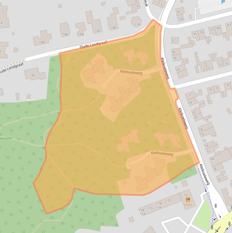 Kaart van postcodegebied 6371AD.