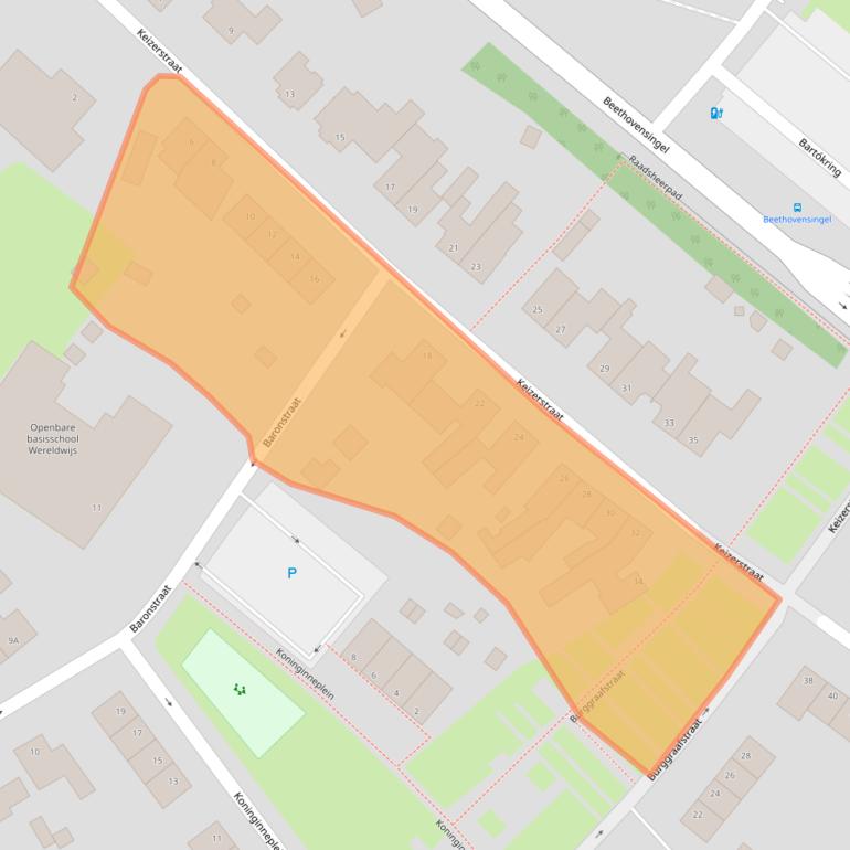 Kaart van postcodegebied 6371AH.