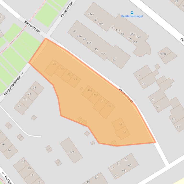 Kaart van postcodegebied 6371AJ.