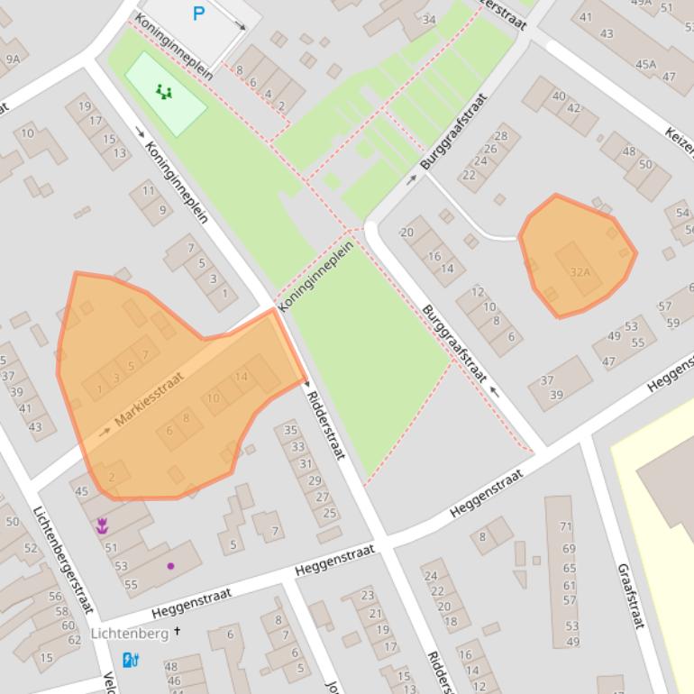 Kaart van postcodegebied 6371AK.