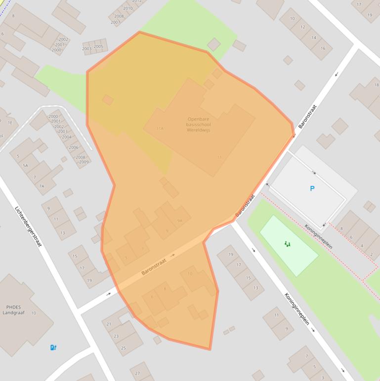 Kaart van postcodegebied 6371AR.