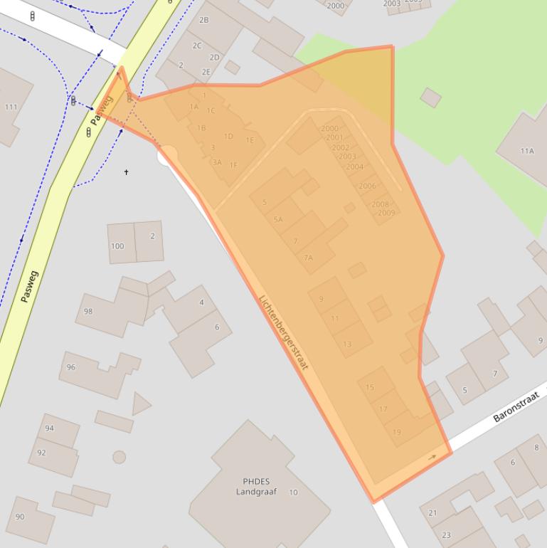 Kaart van postcodegebied 6371AS.