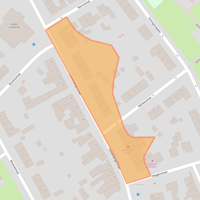 Kaart van postcodegebied 6371AT.