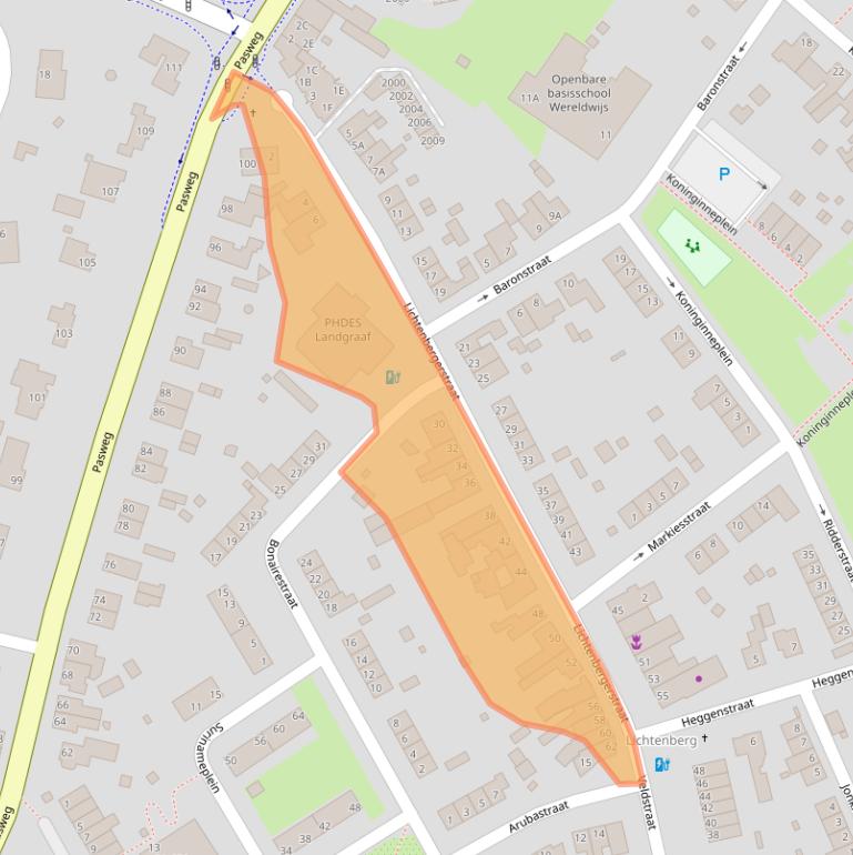 Kaart van postcodegebied 6371AV.