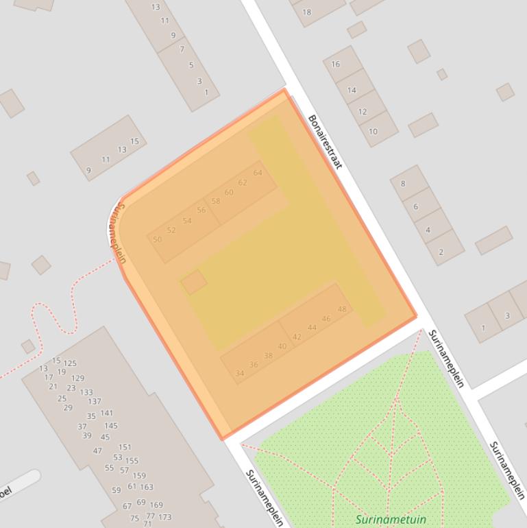 Kaart van postcodegebied 6371BD.