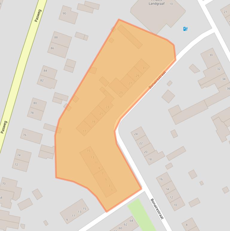 Kaart van postcodegebied 6371BG.