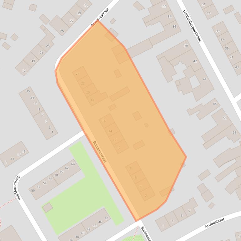 Kaart van postcodegebied 6371BH.