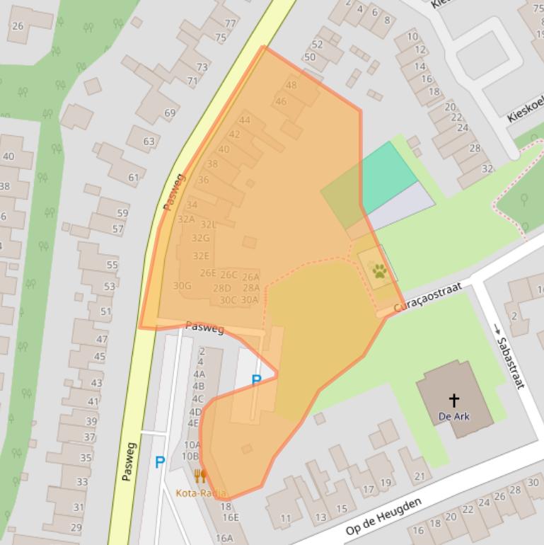 Kaart van postcodegebied 6371BN.