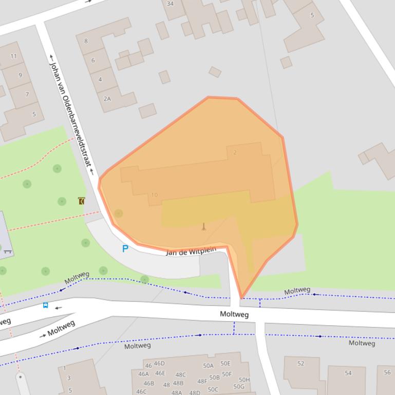 Kaart van postcodegebied 6371CD.