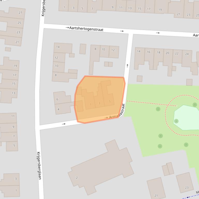 Kaart van postcodegebied 6371CK.