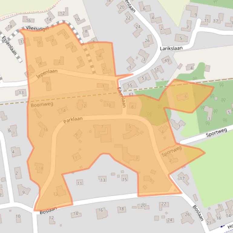 Kaart van postcodegebied 6371CR.