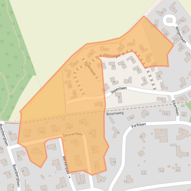 Kaart van postcodegebied 6371CS.