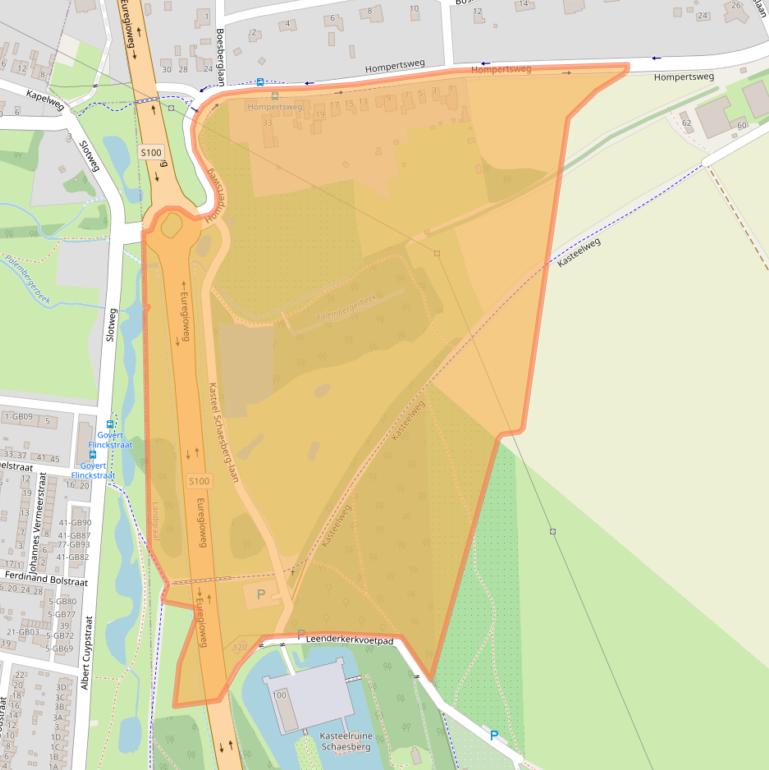 Kaart van postcodegebied 6371CW.