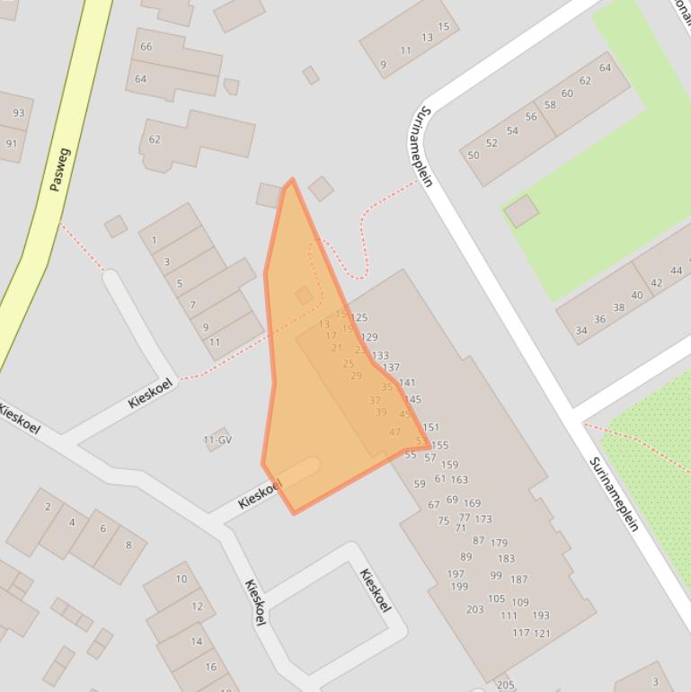 Kaart van postcodegebied 6371DB.