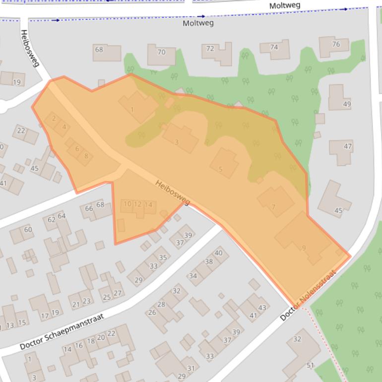 Kaart van postcodegebied 6371EG.