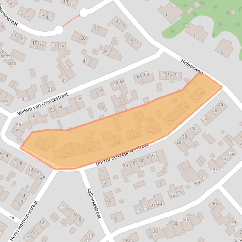 Kaart van postcodegebied 6371EH.