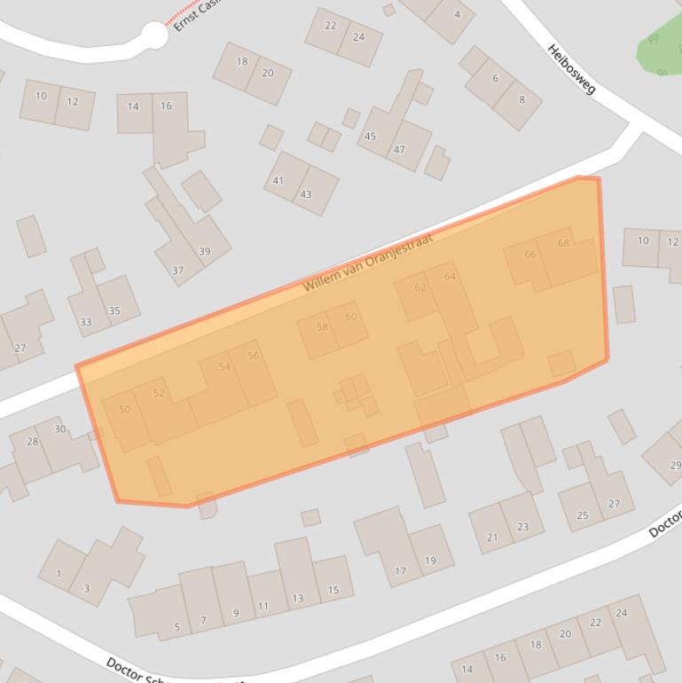 Kaart van postcodegebied 6371EW.