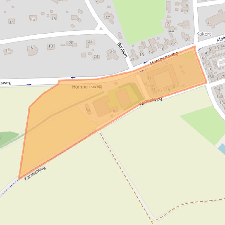 Kaart van postcodegebied 6371GJ.