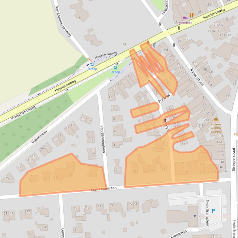 Kaart van postcodegebied 6371GV.