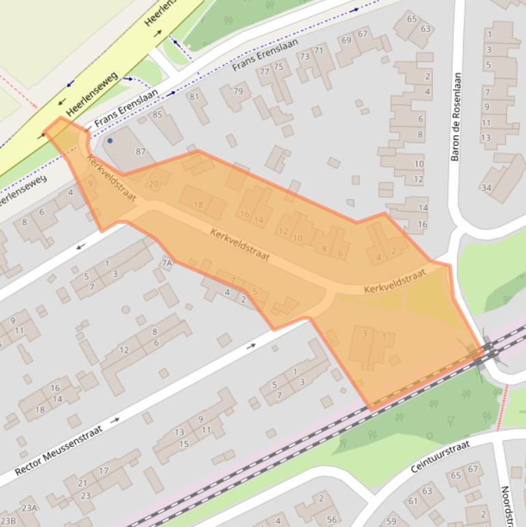 Kaart van postcodegebied 6371HD.