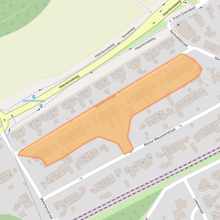 Kaart van postcodegebied 6371HH.