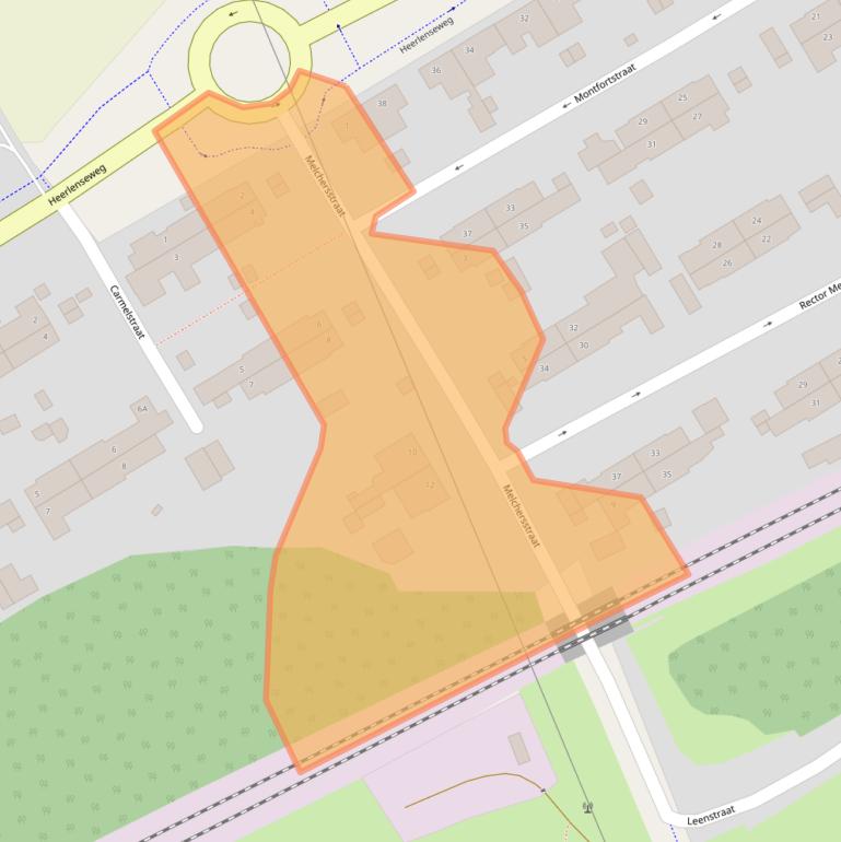 Kaart van postcodegebied 6371HK.