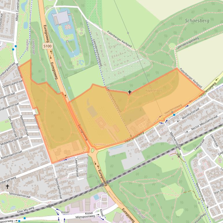 Kaart van postcodegebied 6371HX.
