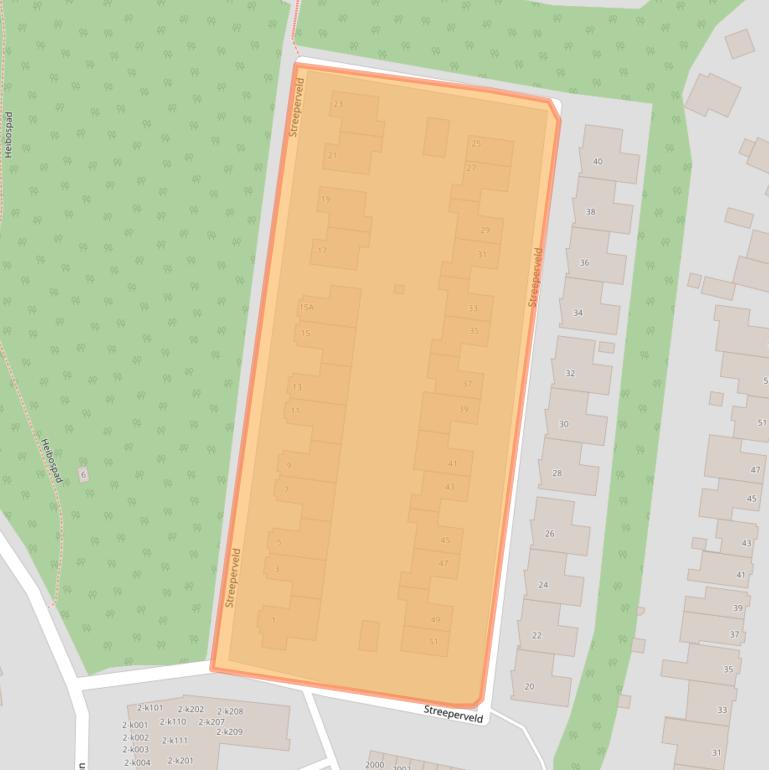 Kaart van postcodegebied 6371JK.