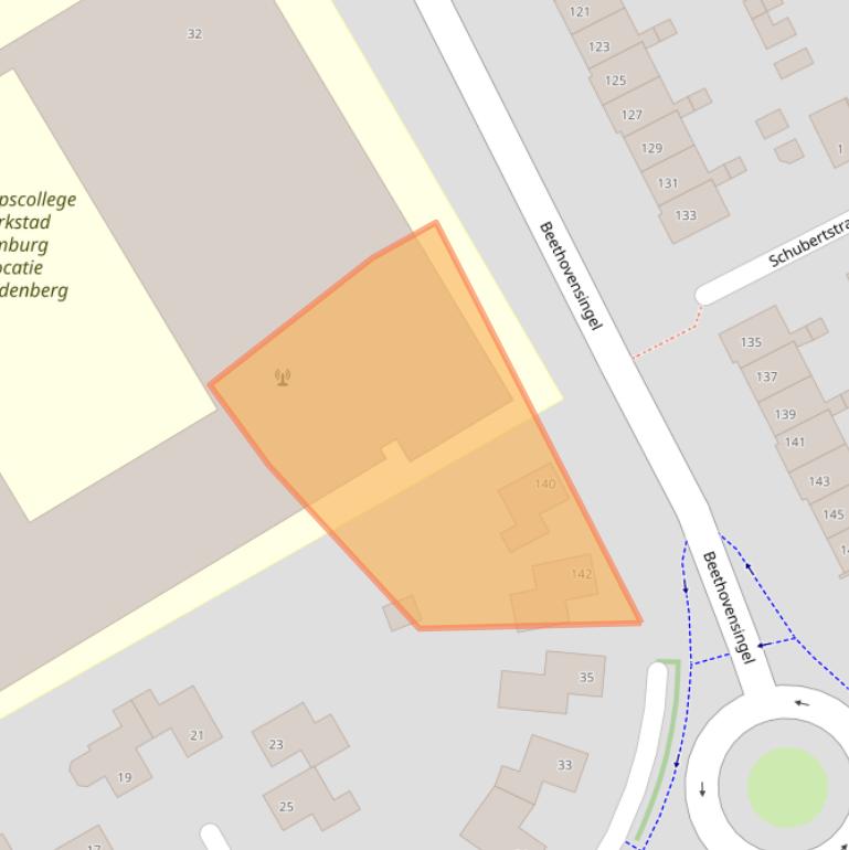 Kaart van postcodegebied 6371LD.