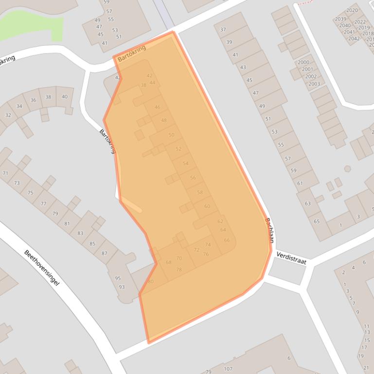 Kaart van postcodegebied 6371LG.