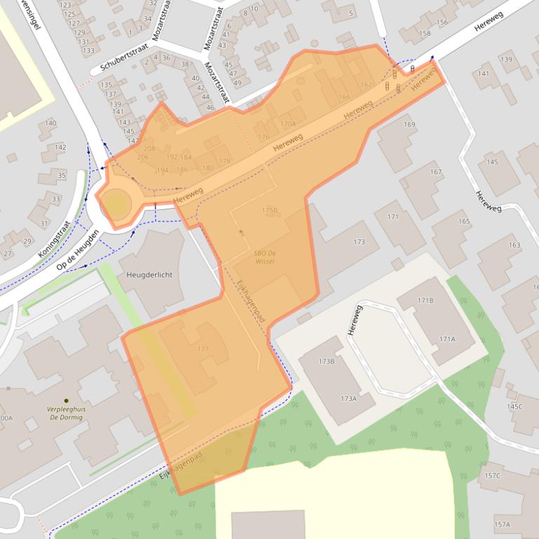 Kaart van postcodegebied 6371LZ.