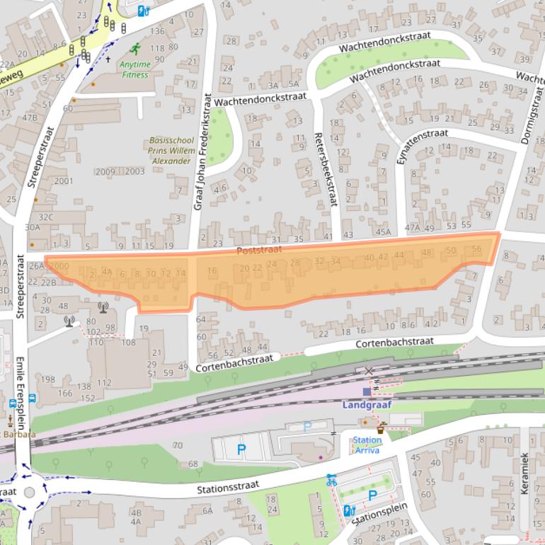 Kaart van postcodegebied 6371VM.