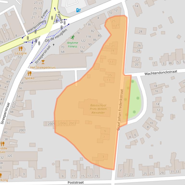 Kaart van postcodegebied 6371VS.