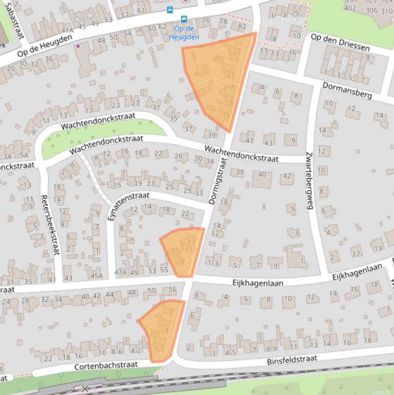 Kaart van postcodegebied 6371VX.