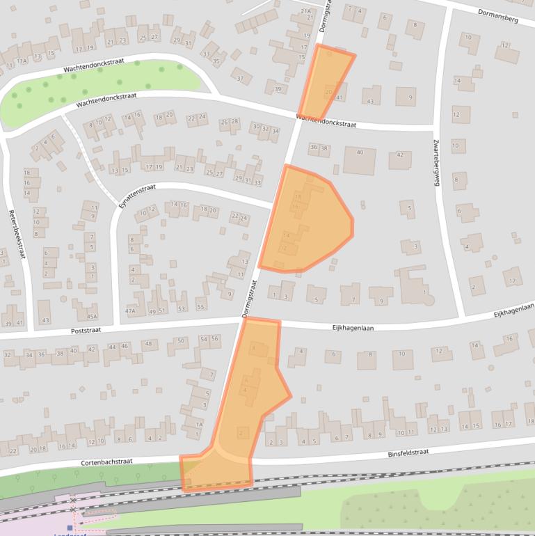 Kaart van postcodegebied 6371VZ.