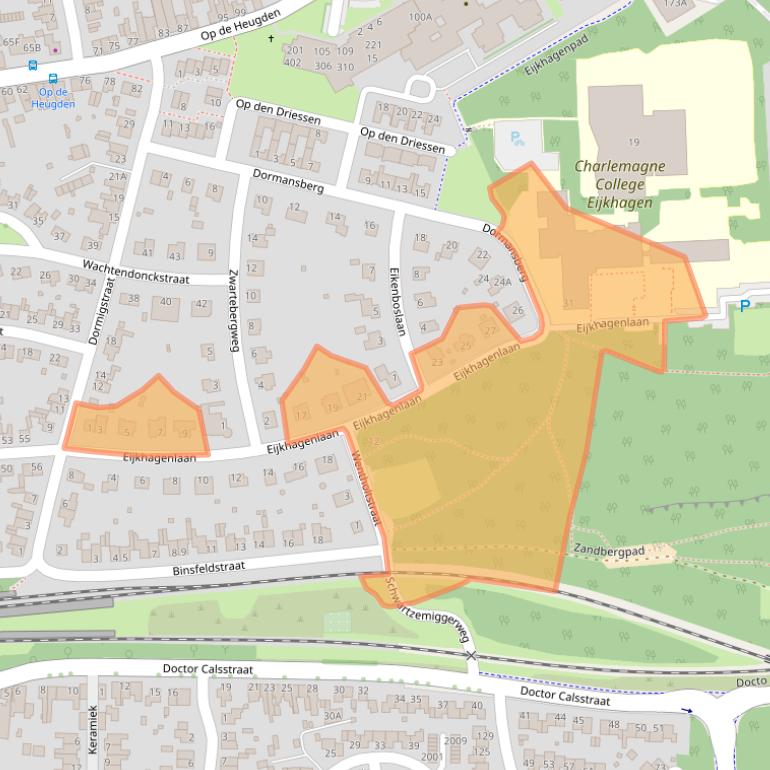 Kaart van postcodegebied 6371XA.