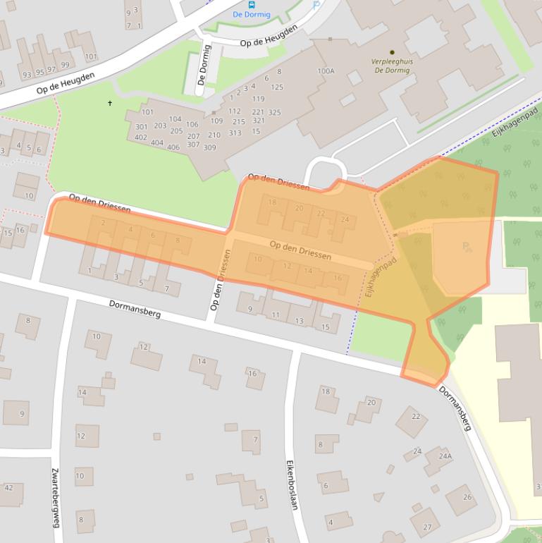 Kaart van postcodegebied 6371XH.