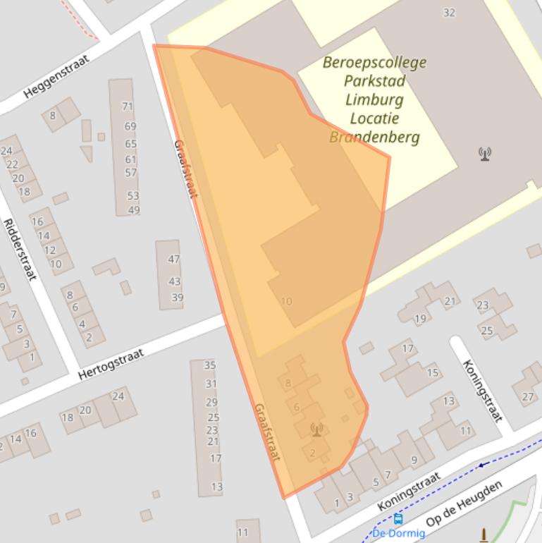 Kaart van postcodegebied 6371XS.