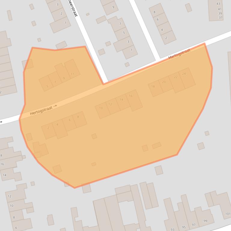 Kaart van postcodegebied 6371XT.