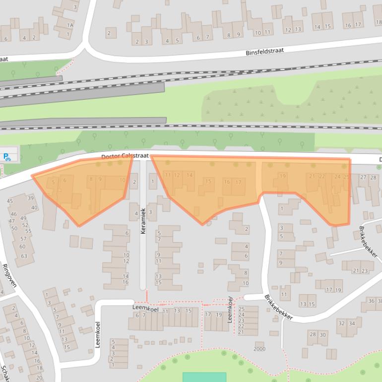 Kaart van postcodegebied 6372AA.