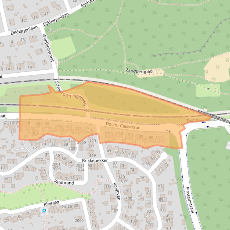 Kaart van postcodegebied 6372AB.
