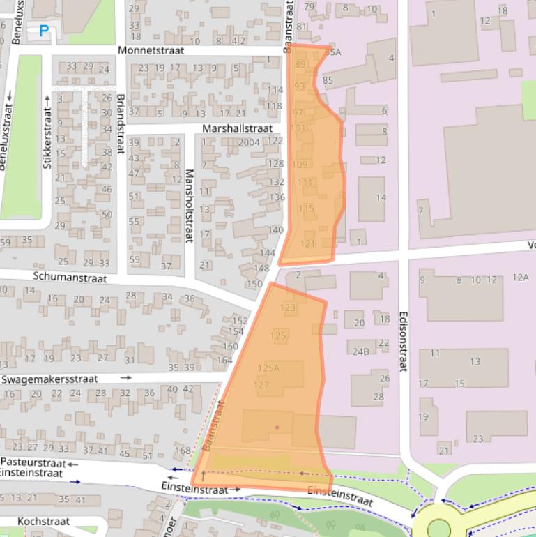 Kaart van postcodegebied 6372AE.