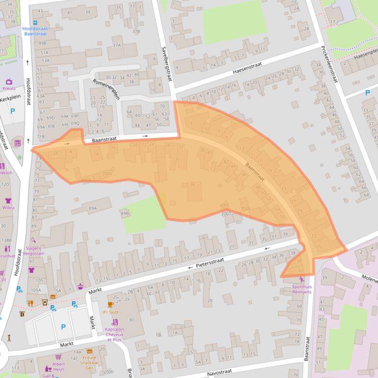 Kaart van postcodegebied 6372AG.