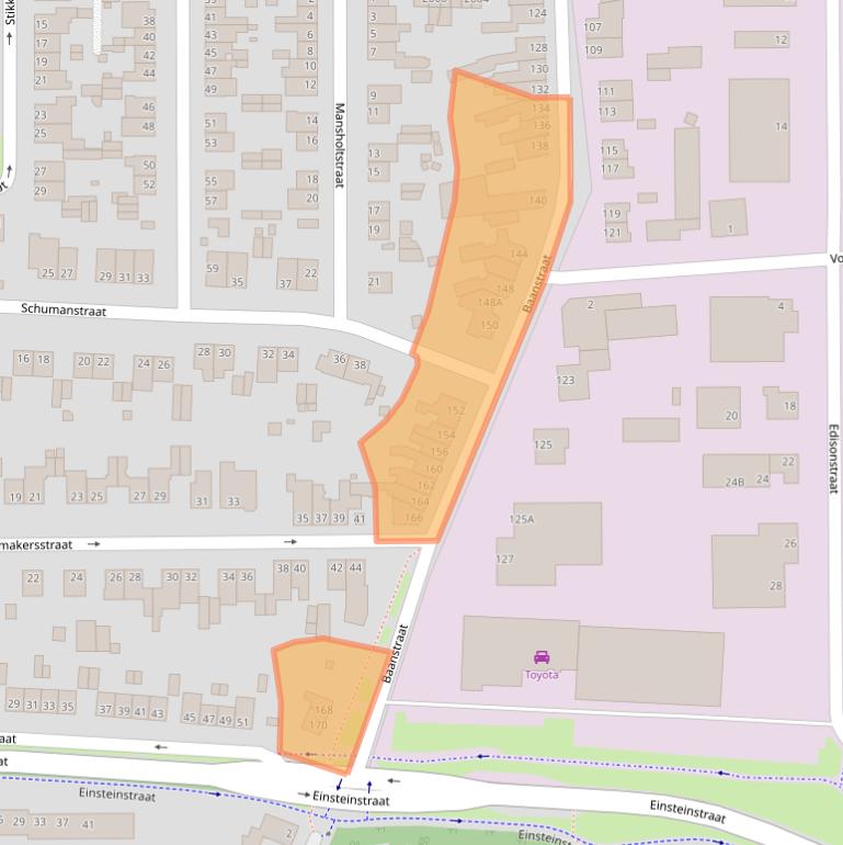 Kaart van postcodegebied 6372AJ.