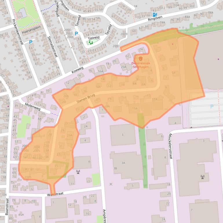 Kaart van postcodegebied 6372AP.