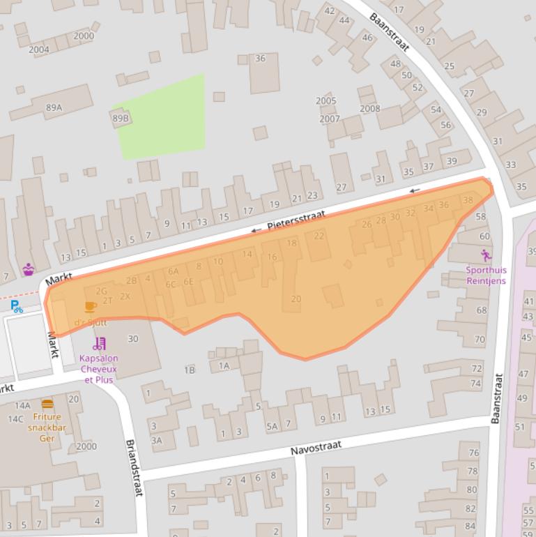 Kaart van postcodegebied 6372AS.