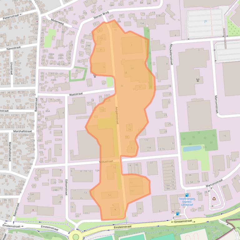 Kaart van postcodegebied 6372BB.