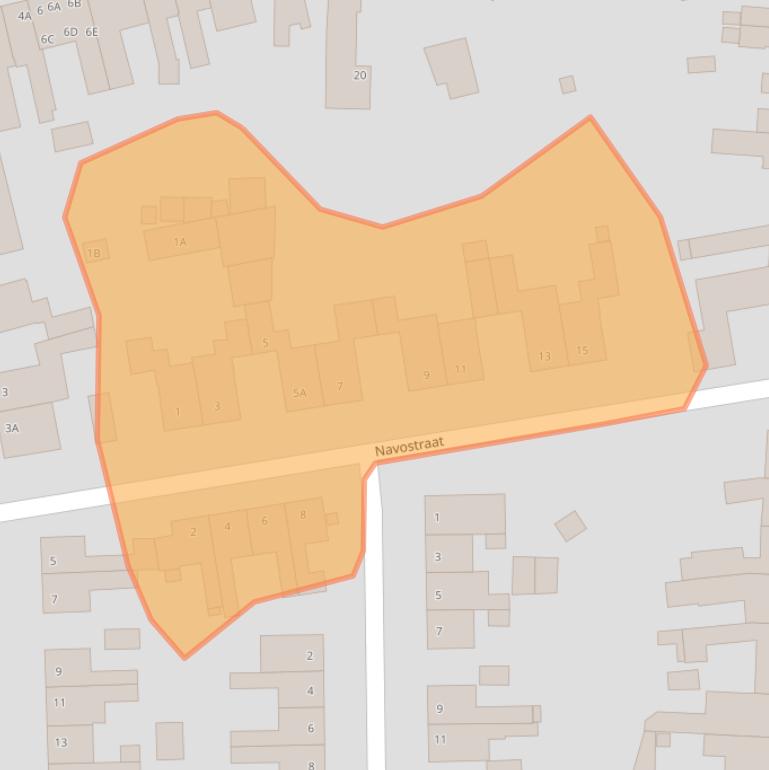 Kaart van postcodegebied 6372BG.