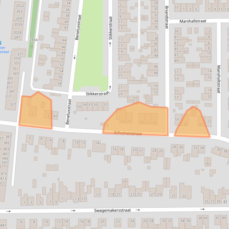 Kaart van postcodegebied 6372BP.