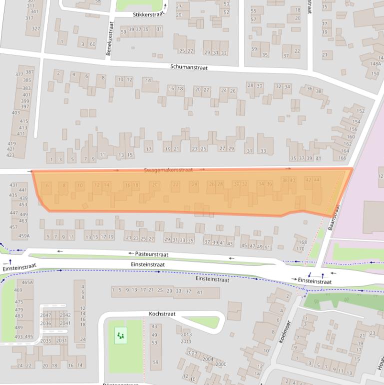 Kaart van postcodegebied 6372BT.